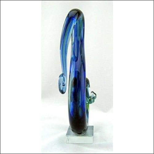 Blown Glass Musical Clef Sculpture