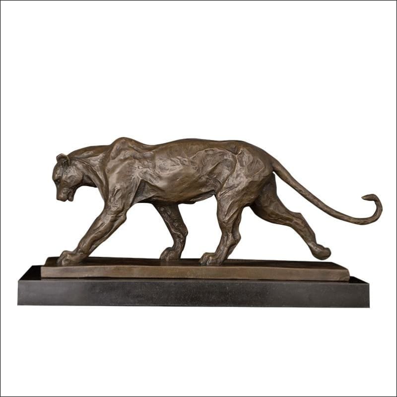 Bronze Cast Panther Sculpture