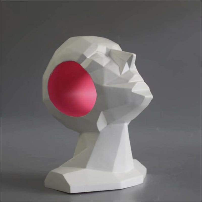 Creative Geometric Head Sculpture