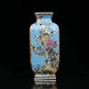 Golden Enamel Bird Blossom Tabletop Flower Vase