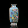 Golden Enamel Bird Blossom Tabletop Flower Vase