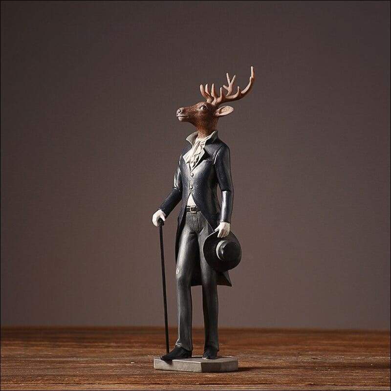 Handmade Gentlemen Sir Elk Sculpture