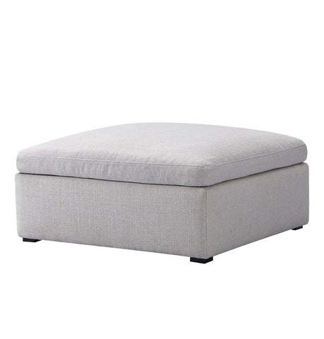 Gioia Ottoman - Cream/White Boucle