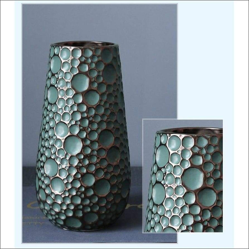 Luxury Dense Moon Crater Tabletop Flower Vase