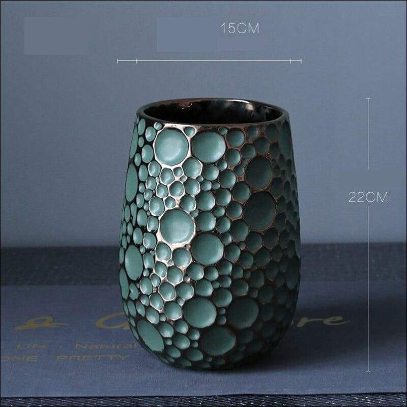 Luxury Dense Moon Crater Tabletop Flower Vase