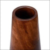 Mango Wood Tapered Barrel Tabletop Flower Vase