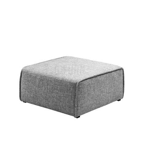 Gioia Ottoman - Cream/White Boucle