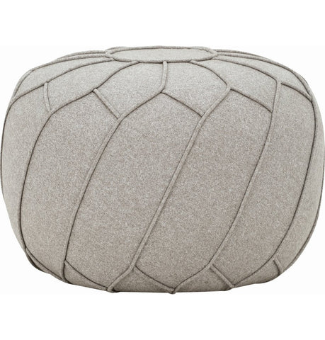 Gioia Ottoman - Cream/White Boucle